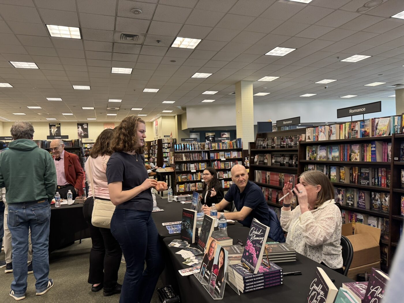 Ma'ayan at a joint author book signing event